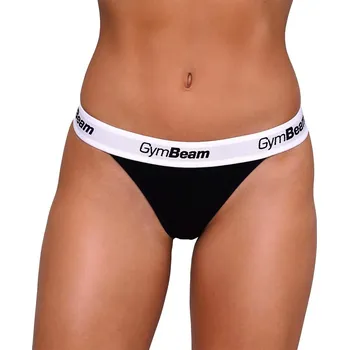 Kalhotky Dámské kalhotky GymBeam Thongs 3Pack Black M