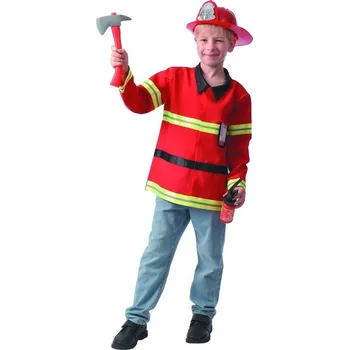 Karnevalový kostým Šaty kostým na karneval - hasič, 130- 140 cm