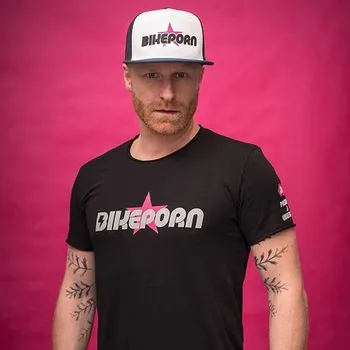 cyklistický dres BIKEPORN triko kr.rukáv long pánské černé velikost S