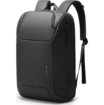 Městský batoh BANGE elegantní batoh s USB Devon Černý 27L Bange BG7802
