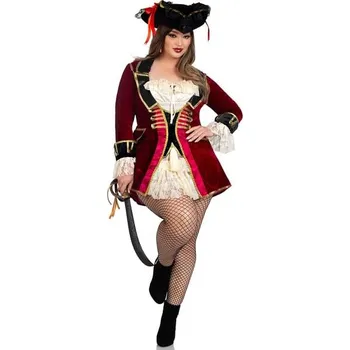 Karnevalový kostým Leg Avenue - Kostým piráta pro ženy velké velikosti - XL-XXL