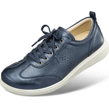 Dámská zdravotní obuv Dámské šněrovací polobotky, ražená useň, modrá: 39