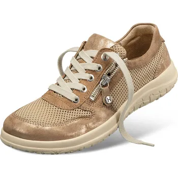 Dámská zdravotní obuv Dámské tenisky se šněrováním i zipem, useň i textilie, béžová: 42