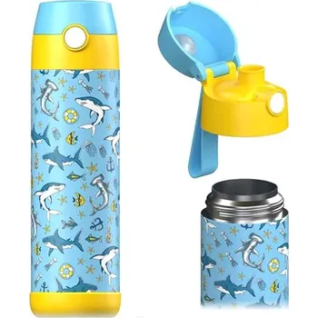 Termoska Dětská nerezová termoláhev na pití JARLSON MALI Žraloci 500 ml