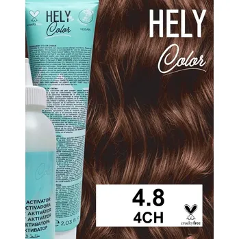 Barva na vlasy Rebot Italia SRL Hely Color 60 ml hnědá čokoláda