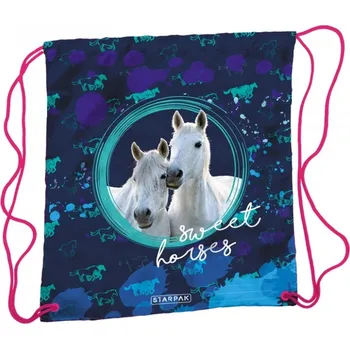 Školní sáček SÁČEK NA PŘEZŮVKY KONĚ SWEET HORSES