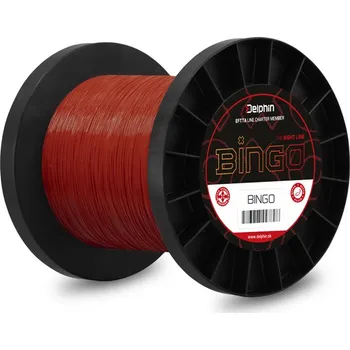 Vlasec Delphin BINGO Matt / Tm. červená Velikost: 0,35mm 9,4kg 15000m