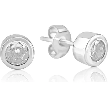 Náušnice Stříbrné náušnice se zirkonem - Meucci SS367E