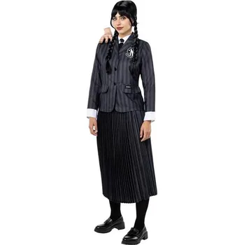 Karnevalový kostým Funiglobal - Kostým Wednesday Addams uniforma ve větší velikosti - - XL