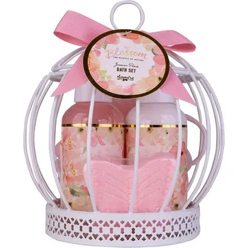 Sprchový gel SET koupelový BLOSSOM v drátěné ptačí kleci vč. včetně 125 ml gel sprchový, 125 ml mléko t