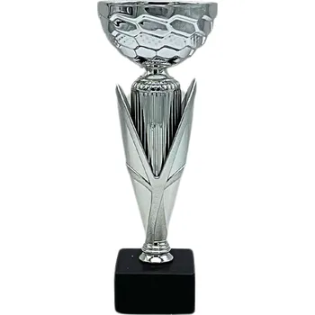 Sportovní pohár Ekonom NJE035B Výška poháru: 22 cm, Průměr kalichu: 8 cm, Barva: Stříbrná