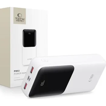 Powerbanka TECH-PROTECT PB02 POWER BANK 20000MAH 22.5W WHITE