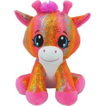plyšák PLYŠ Žirafa Star Sparkle 37cm sedící oranžová (plyšová hračka)