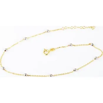 Náramek Dámský zlatý náramek na nohu ZLNNH001F + Dárek zdarma