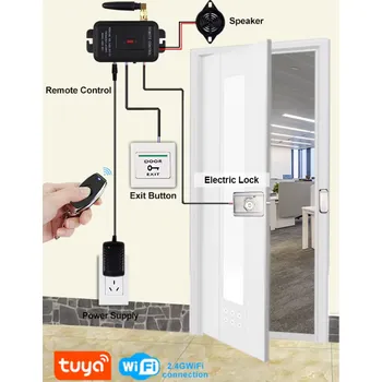 Domovní zvonek MXM Tuya sada zamykacího systému s motorovým zámkem
