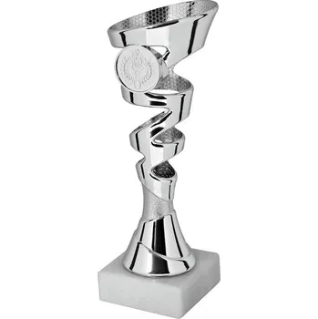 Sportovní pohár Ekonom NJE015B Výška poháru: 18 cm, Barva: Stříbrná