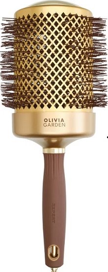 Sinelco Kartáč na vlasy Olivia Garden Expert Blowout Shine Gold & Brown 80 mm