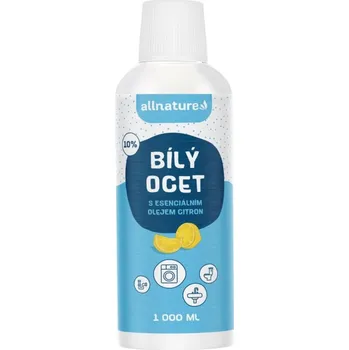 Univerzální čisticí prostředek Allnature bílý ocet 10% citron 1000 ml