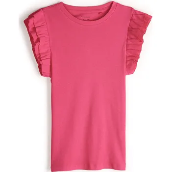 GATE Žebrované tričko s volánky 13Y 425-0143/658