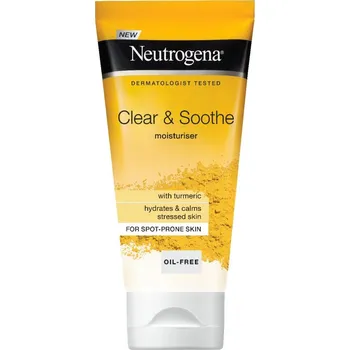 Pleťový krém Neutrogena, Clear & Soothe krém na tvár s kurkumou 75ml