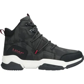 Pánská zimní obuv Chlapecká zimní obuv LOAP CHIC 36 Černá, Tmavě šedá, Červená, Bílá