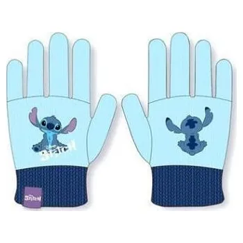 Rukavice DĚTSKÉ RUKAVICE UNISEX DISNEY STITCH světle modré uni