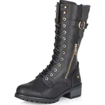 Dámská Dámské kozačky MUSTANG 1435602-9 černá W4 1435602-9 SCHWARZ H/W4 42