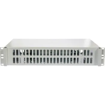 Racková skříň 19" 2U Optická vana 48x SC duplex LC quad, šedá