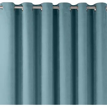 Závěs Závěs MILANA klasický se stříbrnými oky modrý, velikost 140x225