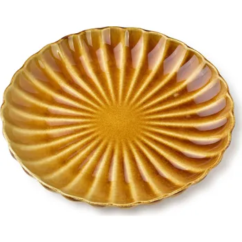 Talíř Dezertní talíř EVIE 20,5 cm hořčicově žlutý