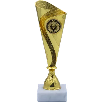 Sportovní pohár Ekonom NJE0135A Výška poháru: 18 cm, Barva: Zlatá