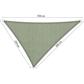 Stínicí technika Lazy Momo Sluneční nepravidelný Trojúhelník shadow - 2,5 x 3,0 x 3,5 m Barva: Moonstone zelená