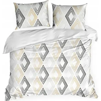 Povlečení Povlečení 220 x 200 3 dílů bavlněný satén, měkké, oboustranné, SPRING