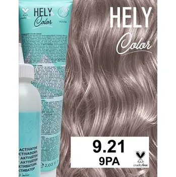 Barva na vlasy Hely Color permanentní barva na vlasy - velmi světlá blond fialová perla (9.21/9PA) 60 ml