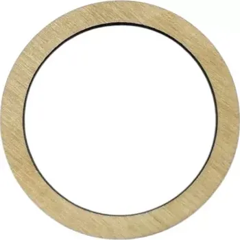 Ovčí rouno Tenký dřevěný kroužek Ø5cm