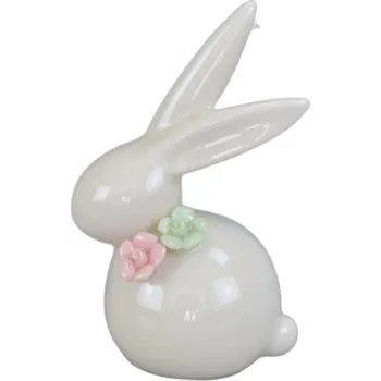 Velikonoční dekorace Zajíček porcelánový 8,5 cm