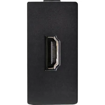 Elektrická zásuvka Nástěnná zásuvka MIUUN černá