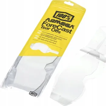 Motocyklové brýle TRHACÍ 100% PRO BRÝLE ARMEGA FORECAST 2X7P TEAR OFF