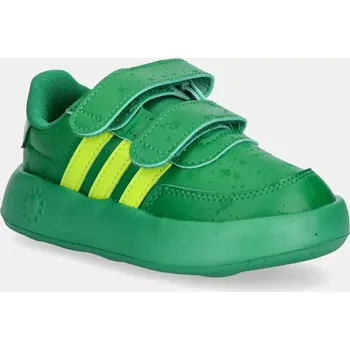 Chlapecké tenisky Dětské sneakers boty adidas BREAKNET Monsters inc zelená barva, JH9234 76X, EUR 23.5
