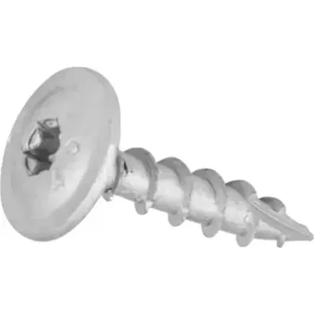 Vrut Tesařský vrut do zahradní architektury 8x40 TORX T40 stříbrný Zn talířová hlava (100 ks/bal)