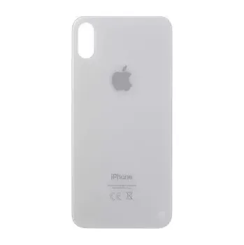 Kryt baterie sklo iPhone X WHITE s větším otvorem na kameru eu