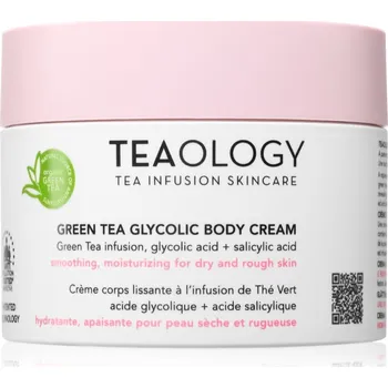 Tělový krém Teaology Green Tea Glycolic Body Cream hydratační tělový krém s vyhlazujícím efektem 260 ml