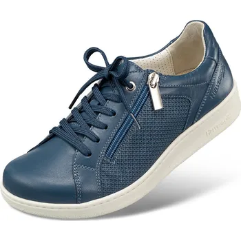 Dámská zdravotní obuv Dámské městské tenisky se šněrováním i zipem, hladká useň, tmavě modrá: 37