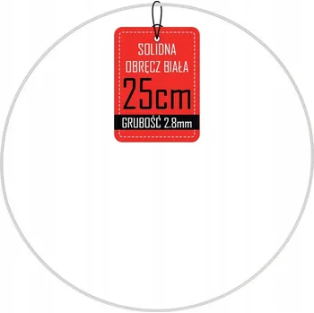 Věnec Kovový kruh BÍLÝ základ věnec dekorace 25 cm