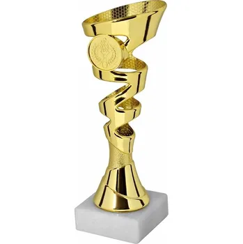 Sportovní pohár Ekonom NJE015A Výška poháru: 18 cm, Barva: Zlatá