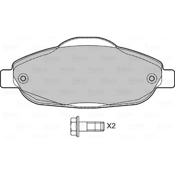 Brzdová destička VALEO Brzdové destičky 598927