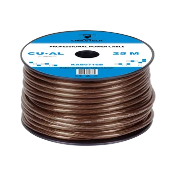 elektrický kabel Auto kabel 12Ga OD4,5mm CU+AL 25m Cabletech KAB0716B hnědý