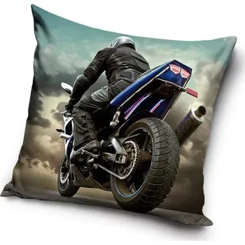 Bytový textil Povlak na polštář motorka