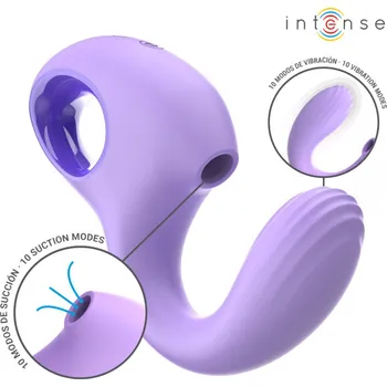 Vibrátor Intense Baxter Dual Vibrator & Stimulator with Remote Violet
