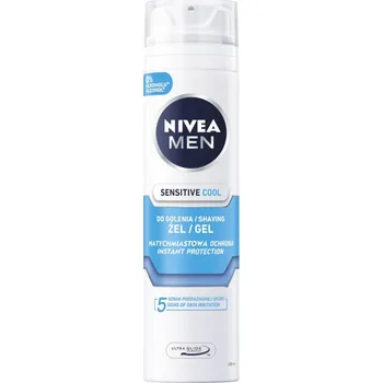 Pleťový krém Nivea, Chladivý gél na holenie pre mužov Sensitive 200 ml